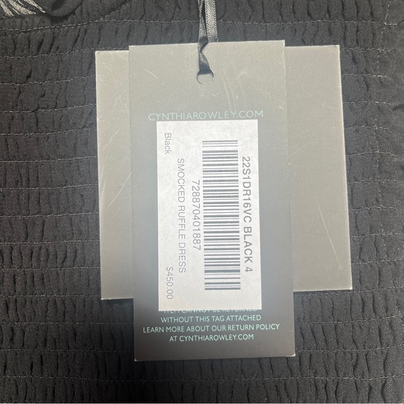 NWT Cynthia Rowley smocked ruffle dress - Picture 7 of 9